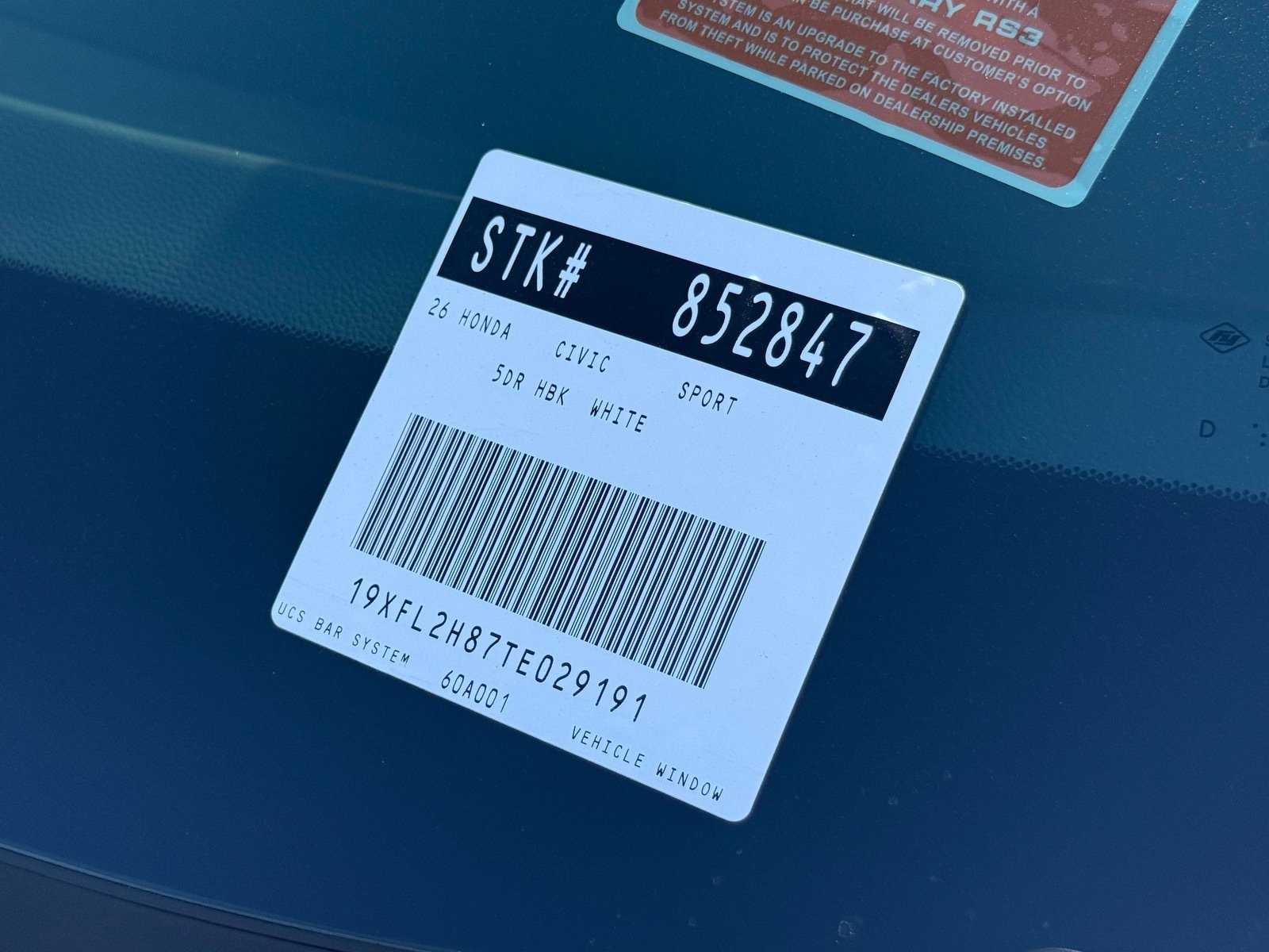 2026 Honda Civic Hatchback Sport — photo 34 thumbnail