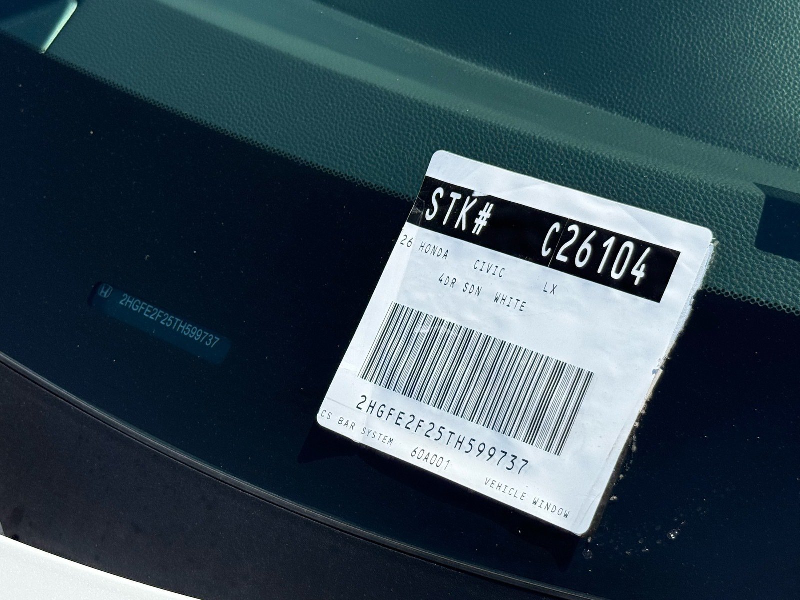 2026 Honda Civic LX — photo 32 thumbnail