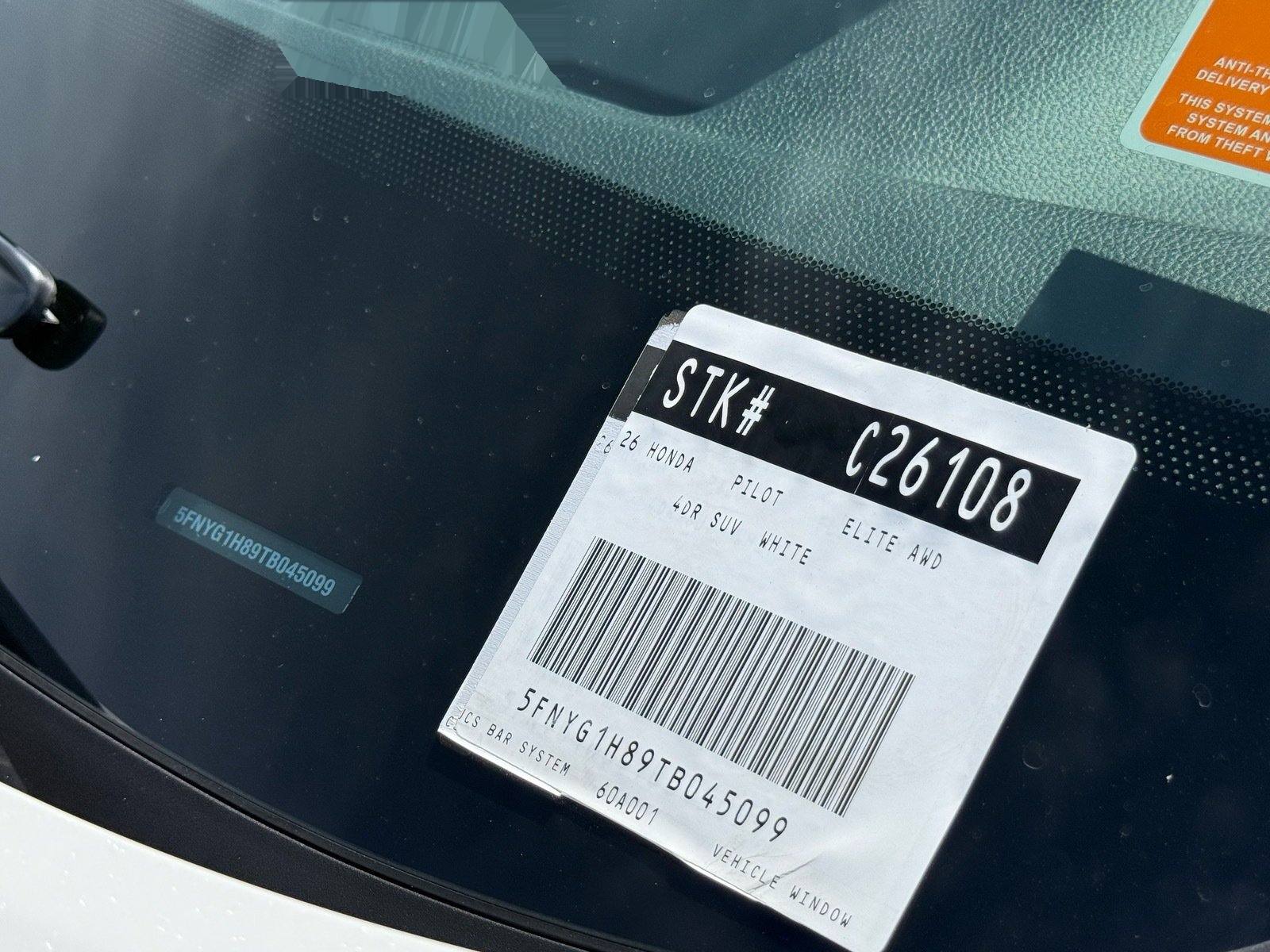 2026 Honda Pilot Elite — photo 35 thumbnail