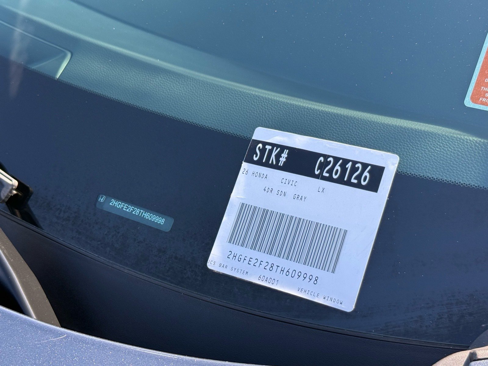 2026 Honda Civic LX — photo 32 thumbnail