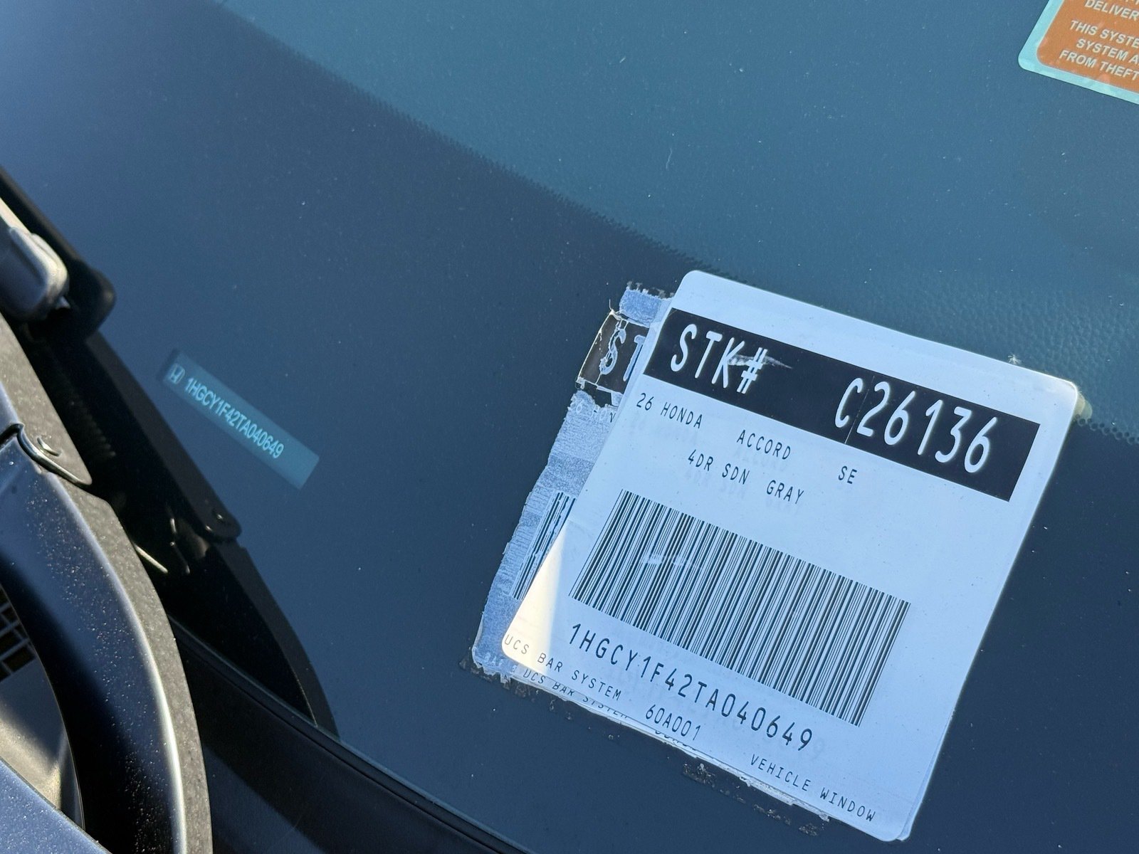 2026 Honda Accord Sedan SE — photo 32 thumbnail