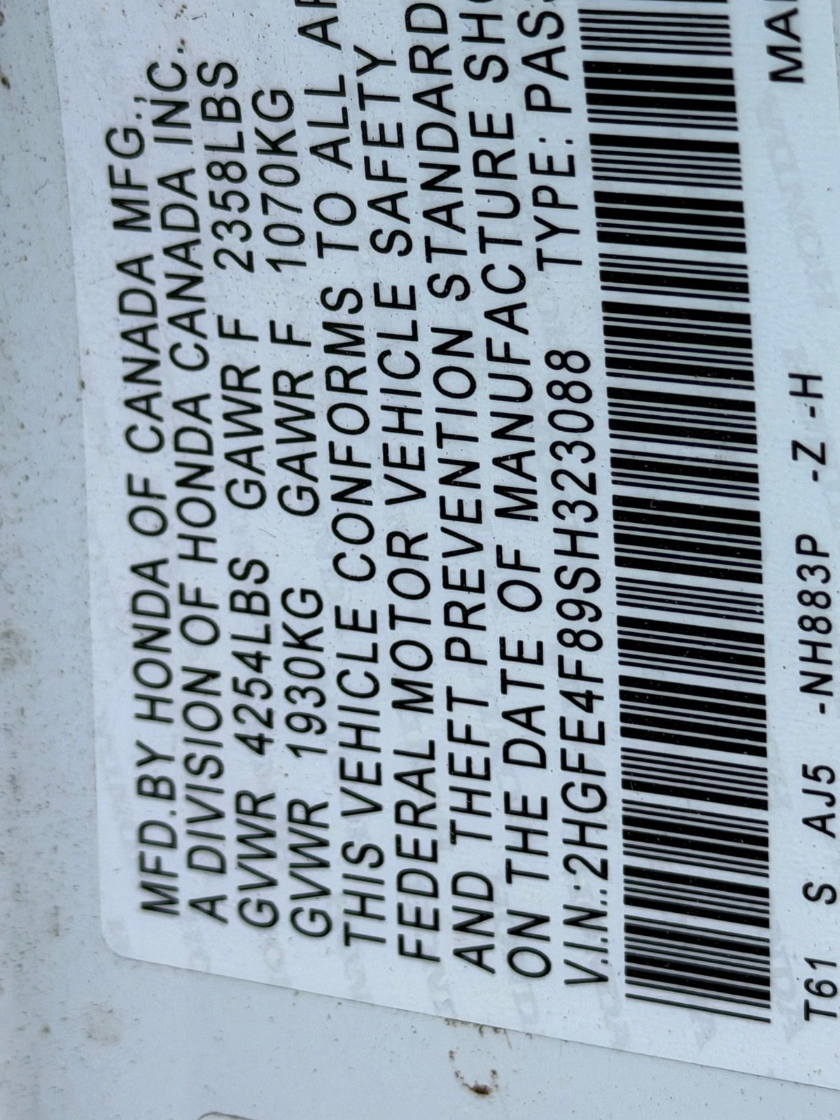 2025 Honda Civic Hybrid Sport Touring — photo 12 thumbnail