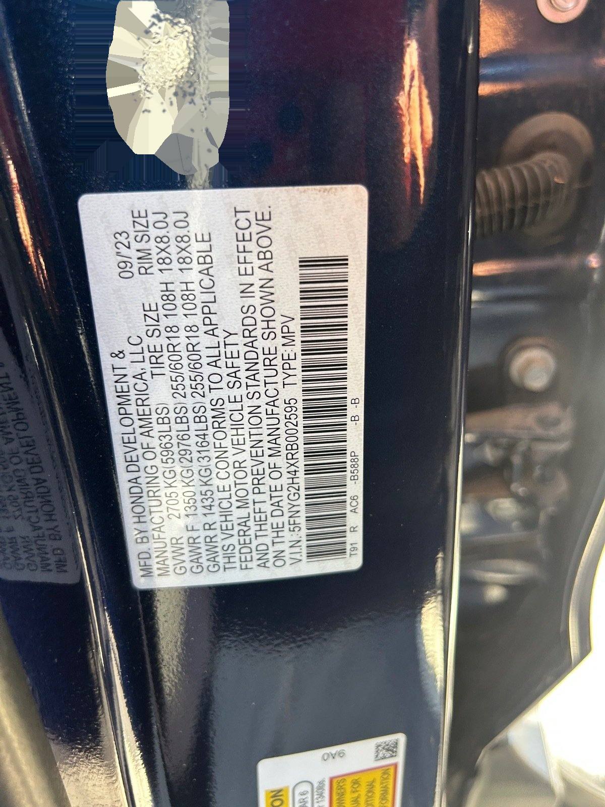 2024 Honda Pilot EX-L — photo 11 thumbnail
