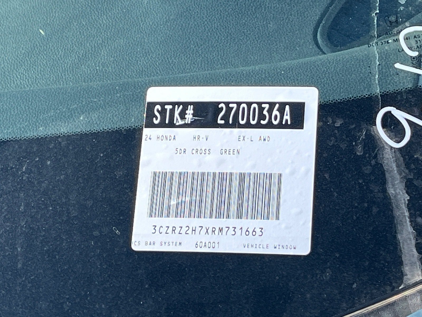 2024 Honda HR-V EX-L — photo 10 thumbnail