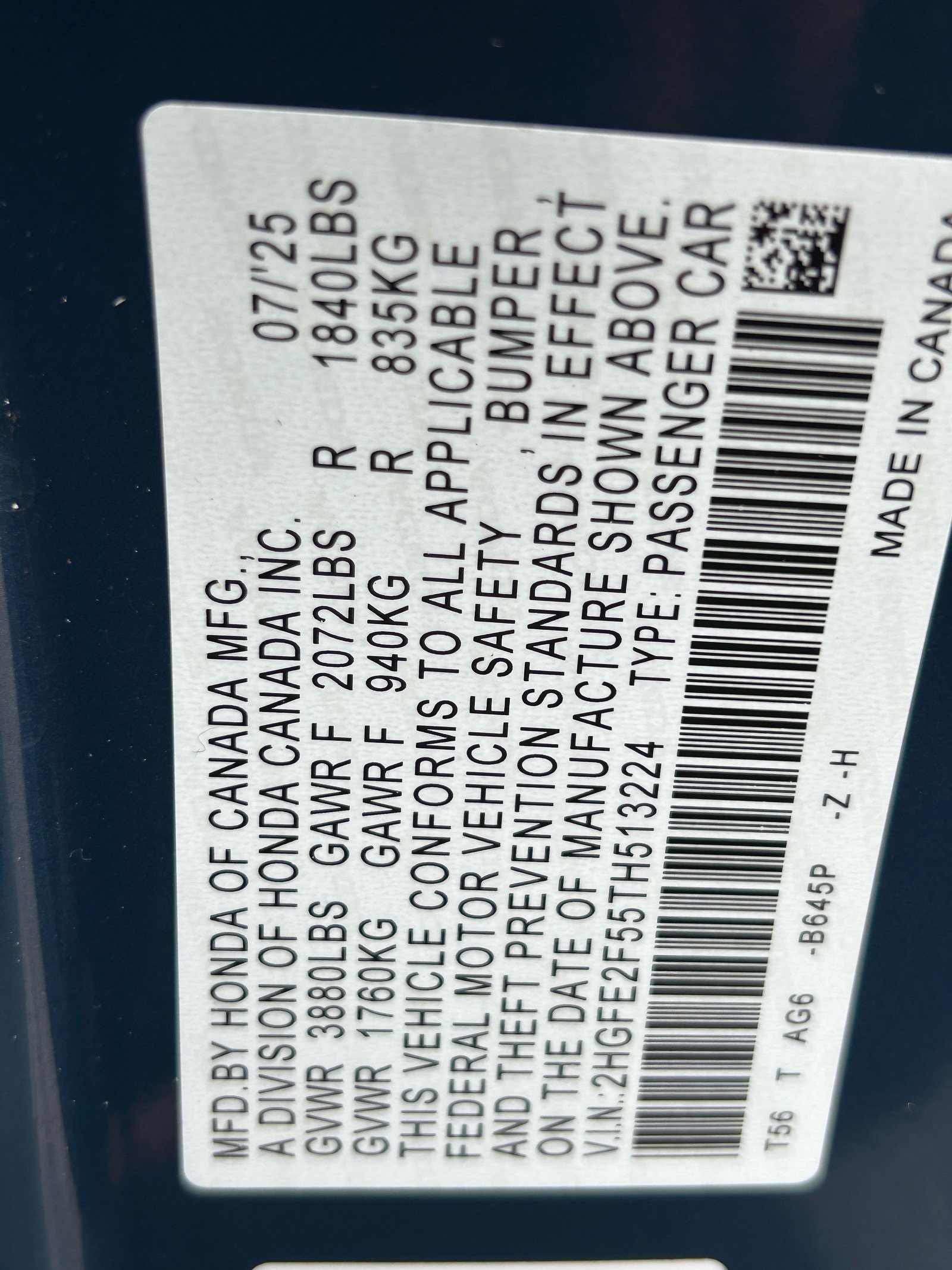 2026 Honda Civic Sport — photo 30 thumbnail