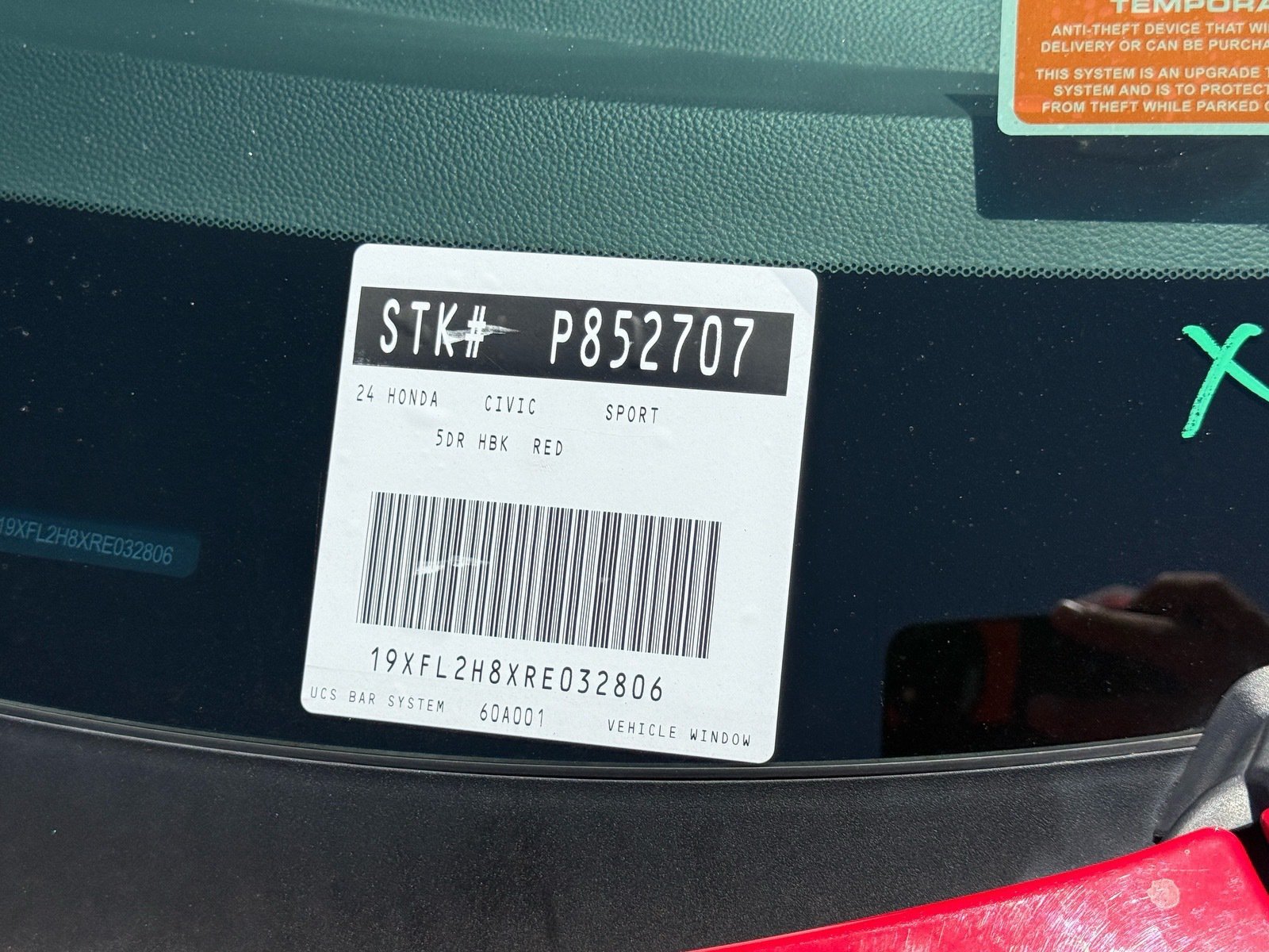 2024 Honda Civic Sport — photo 31 thumbnail