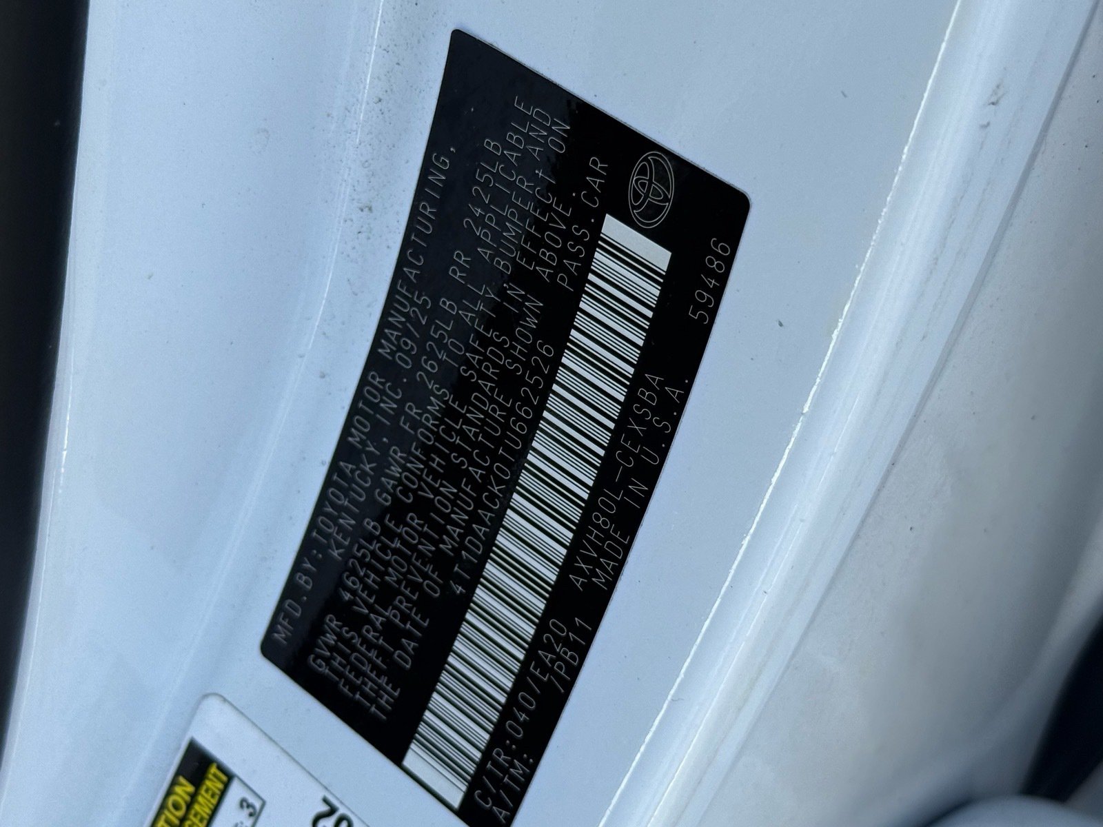 2026 Toyota Camry SE — photo 34 thumbnail