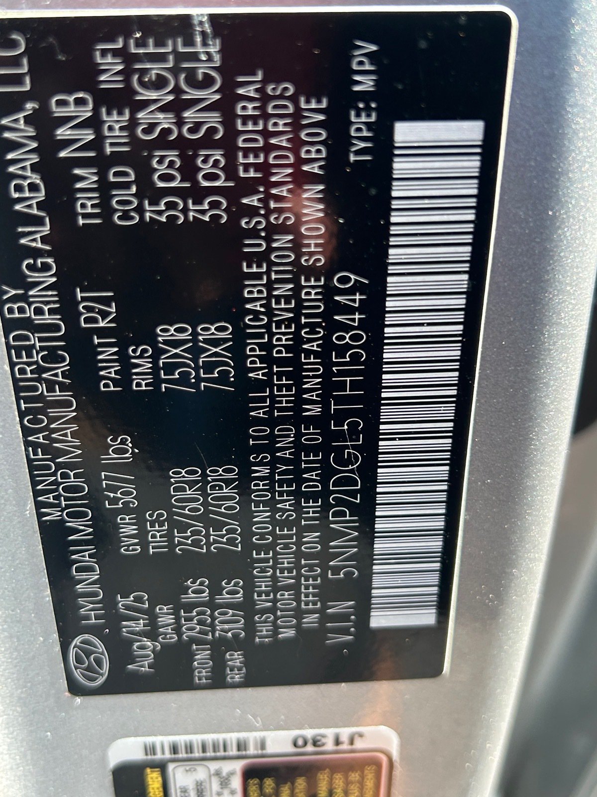 2026 Hyundai Santa Fe SEL — photo 32 thumbnail
