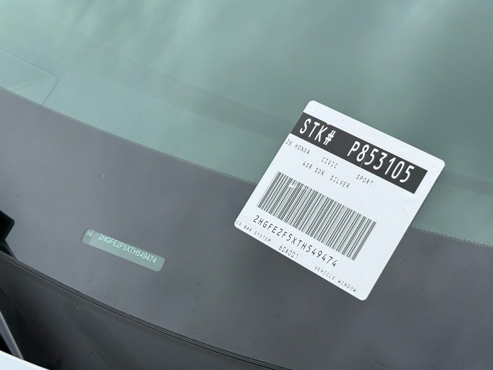 2026 Honda Civic Sport — photo 32 thumbnail