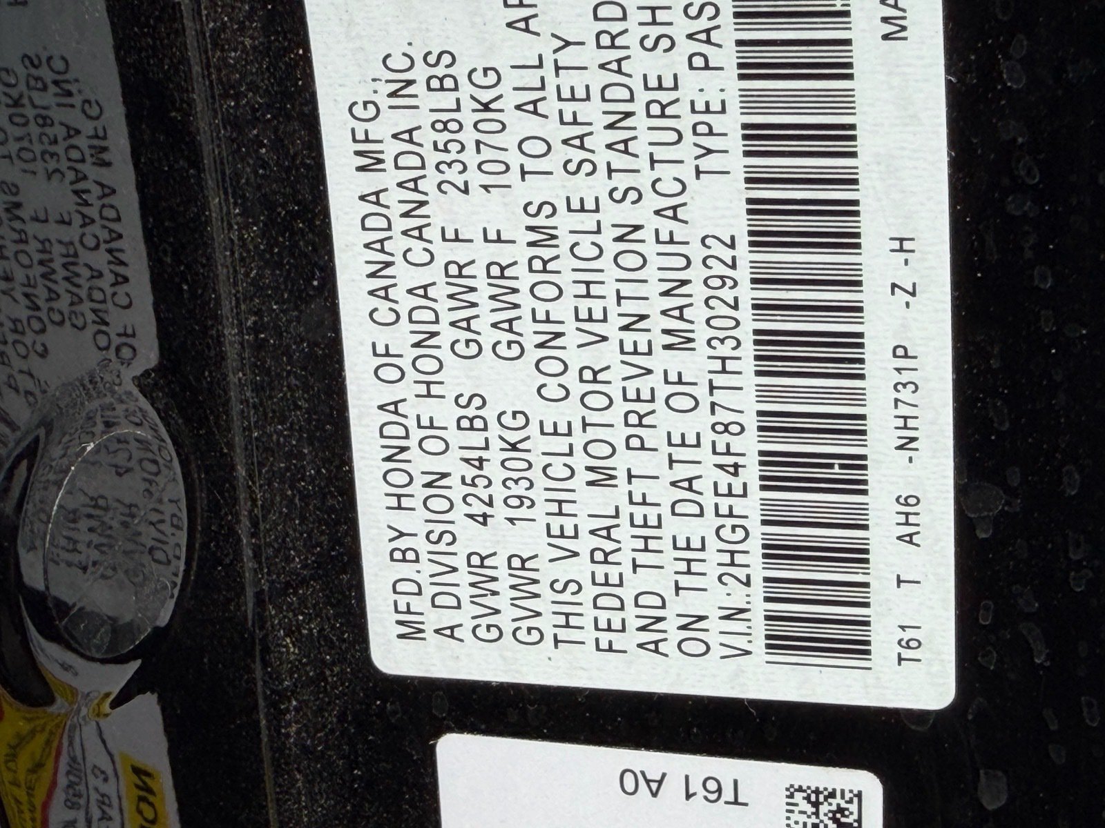 2026 Honda Civic Hybrid Sport — photo 13 thumbnail