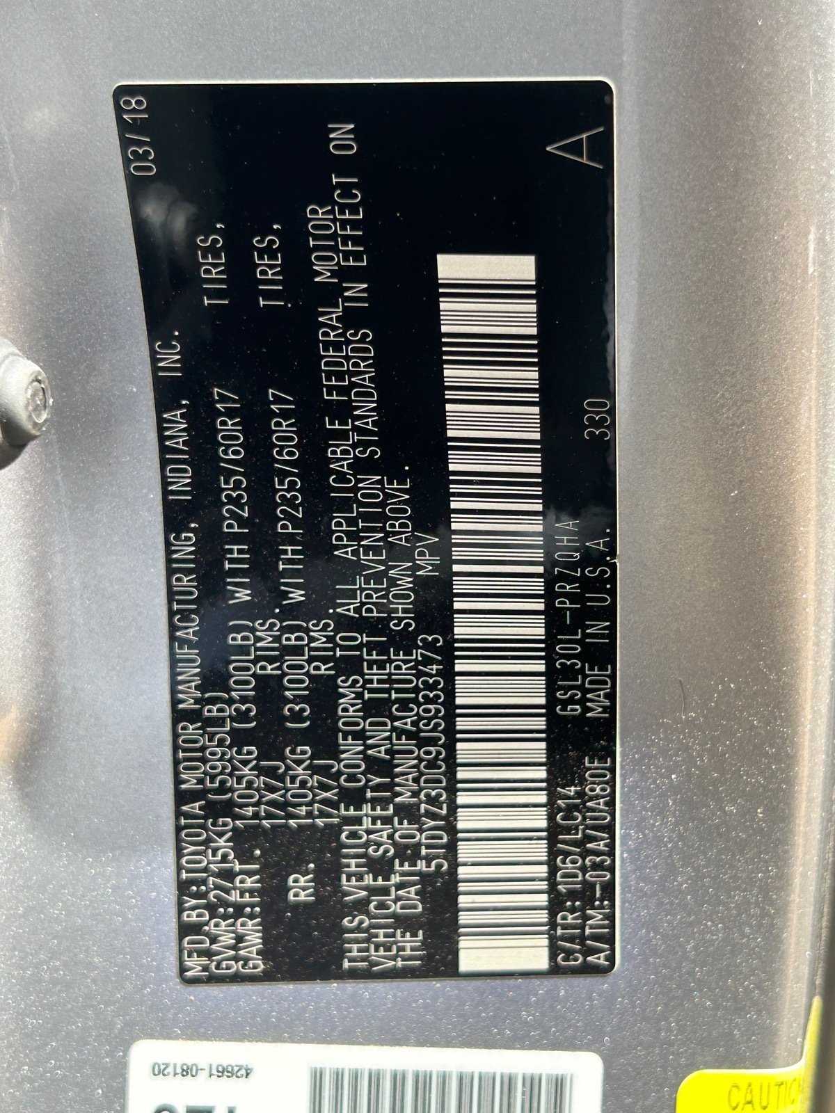 2018 Toyota Sienna XLE — photo 12 thumbnail
